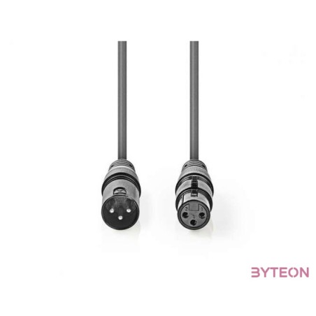 Nedis COTH15012GY05 audio kábel XLR (3-pin) Szürke
