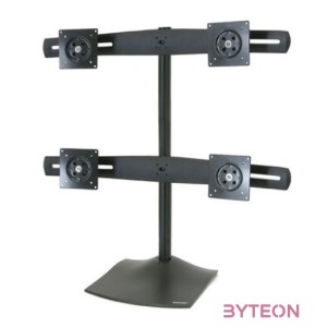 Ergotron DS Series DS100 Quad Monitor Desk Stand 61 cm (24) Fekete