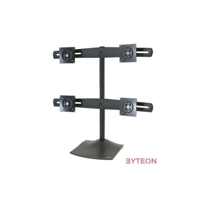 Ergotron DS Series DS100 Quad Monitor Desk Stand 61 cm (24) Fekete