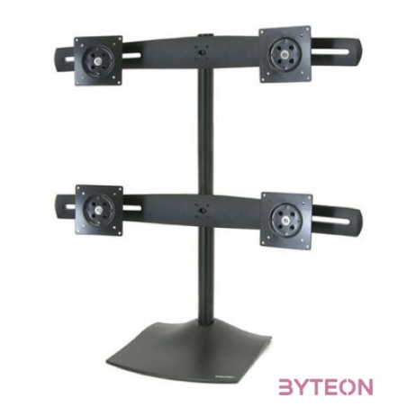 Ergotron DS Series DS100 Quad Monitor Desk Stand 61 cm (24) Fekete