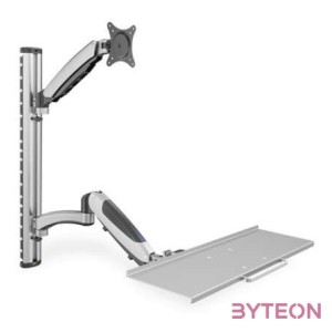 Digitus DA-90354 asztali TV konzol 68,6 cm (27) Ezüst