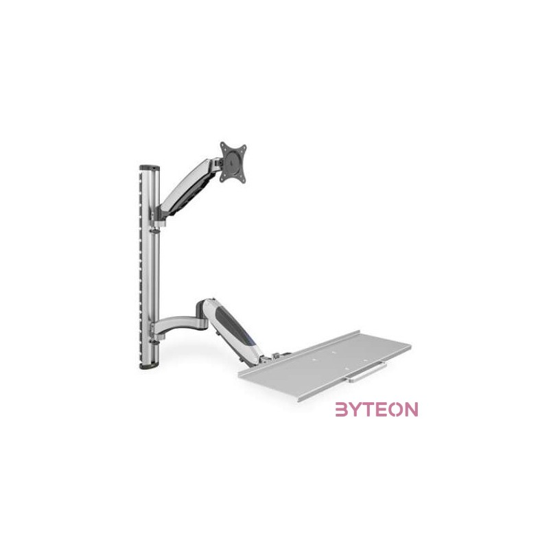 Digitus DA-90354 asztali TV konzol 68,6 cm (27) Ezüst