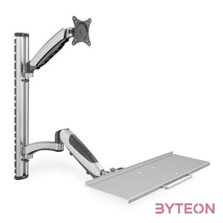 Digitus DA-90354 asztali TV konzol 68,6 cm (27) Ezüst