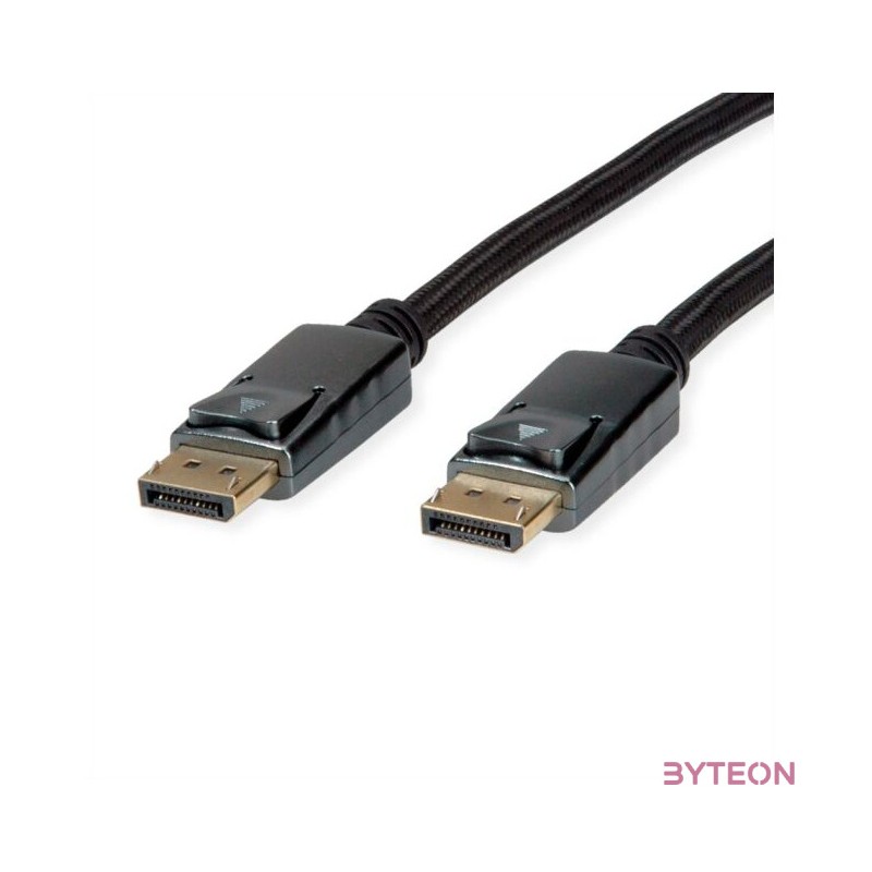 ROLINE 11.04.5867 DisplayPort kábel 2 M Fekete, Ezüst