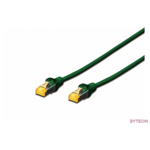 Digitus DK-1644-A-005,G hálózati kábel Zöld 0,5 M Cat6a S,FTP (S-STP)