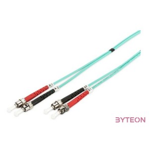 Digitus DK-2511-01,3 száloptikás kábel 1 M ST I-VH OM3 Türkizkék