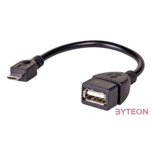 Akyga AK-AD-09 USB kábel 0,15 M USB 2.0 USB A Micro-USB B Fekete