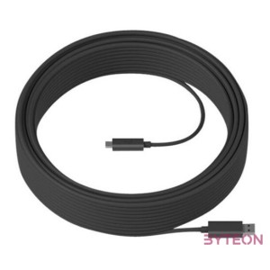 Logitech Strong USB 25m USB kábel USB 3.2 Gen 2 (3.1 Gen 2) USB A USB C Fekete