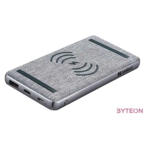 Sandberg 420-61 külső akkumulátor Lítium-polimer (LiPo) 10000 mAh Vezeték nélkül tölthető Fekete, Szürke