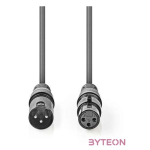 Nedis COTH15012GY05 audio kábel XLR (3-pin) Szürke