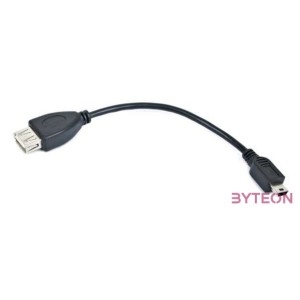 Gembird USB mini,USB 0.15m USB kábel 0,15 M USB 2.0 Mini-USB B USB A Fekete