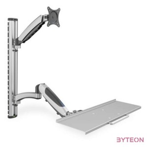 Digitus DA-90354 asztali TV konzol 68,6 cm (27) Ezüst