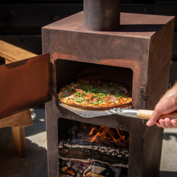 Pizzalapát akasztó füllel, pizzasütőhöz, kemencéhez