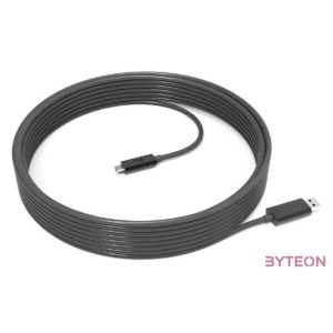 Logitech Strong USB 25m USB kábel USB 3.2 Gen 2 (3.1 Gen 2) USB A USB C Fekete