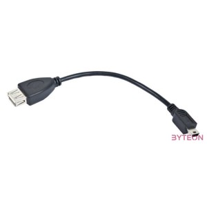 Gembird USB mini,USB 0.15m USB kábel 0,15 M USB 2.0 Mini-USB B USB A Fekete