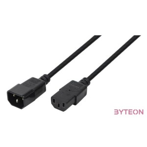 LogiLink CP110 tápkábel Fekete 3 M C13 csatlakozó C14 csatlakozó