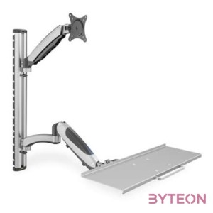 Digitus DA-90354 asztali TV konzol 68,6 cm (27) Ezüst