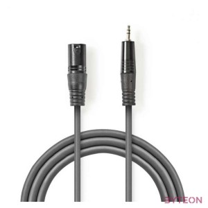 Nedis COTH15300GY30 audio kábel 3 M XLR (3-pin) Szürke