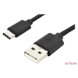 Digitus AK-300154-018-S USB kábel 1,8 M USB 2.0 2 x USB A USB C Fekete