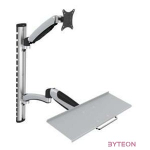 Digitus DA-90354 asztali TV konzol 68,6 cm (27) Ezüst