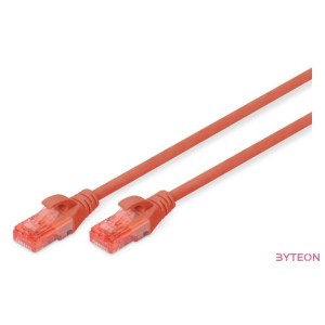 Digitus DK-1617-005,R hálózati kábel Vörös 0,5 M Cat6 U,UTP (UTP)