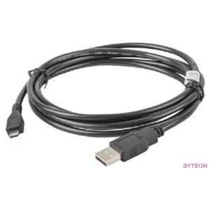 Lanberg CA-USBM-10CC-0018-BK USB kábel 1,8 M USB 2.0 Micro-USB B USB A Fekete
