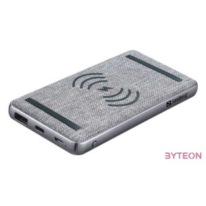 Sandberg 420-61 külső akkumulátor Lítium-polimer (LiPo) 10000 mAh Vezeték nélkül tölthető Fekete, Szürke