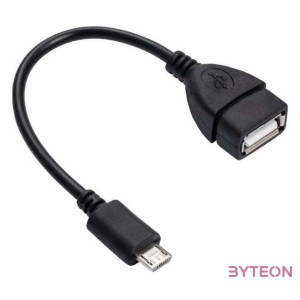 Akyga AK-AD-09 USB kábel 0,15 M USB 2.0 USB A Micro-USB B Fekete
