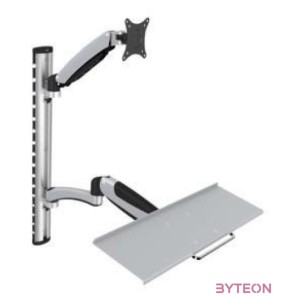 Digitus DA-90354 asztali TV konzol 68,6 cm (27) Ezüst