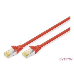 Digitus 5m Cat6a S,FTP hálózati kábel Vörös S,FTP (S-STP)