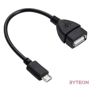 Akyga AK-AD-09 USB kábel 0,15 M USB 2.0 USB A Micro-USB B Fekete