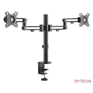 StarTech.com ARMDUAL3 asztali TV konzol 81,3 cm (32) Rögzítőelemes Fekete