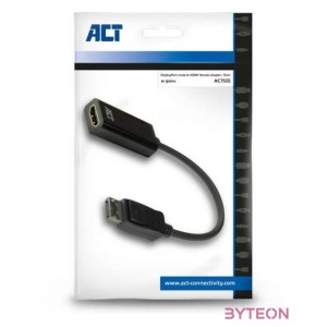 ACT AC7555 video átalakító kábel 0,15 M DisplayPort HDMI A-típus (Standard) Fekete