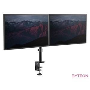 StarTech.com ARMDUAL3 asztali TV konzol 81,3 cm (32) Rögzítőelemes Fekete