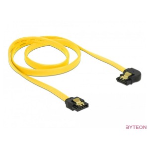 DeLOCK 0.7m SATA M,M SATA kábel 0,7 M Sárga