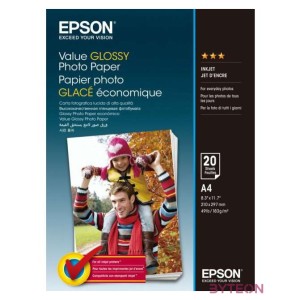 Epson Value Glossy Photo Paper fotópapír A4 Fényes