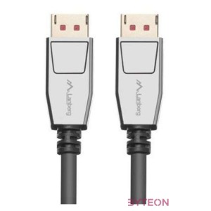 Lanberg CA-DPDP-20CU-0010-BK DisplayPort kábel 1 M Fekete, Ezüst