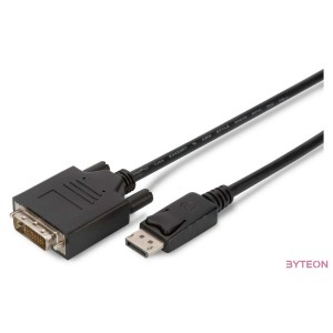 Digitus AK-340301-030-S video átalakító kábel 3 M DisplayPort DVI-D Fekete