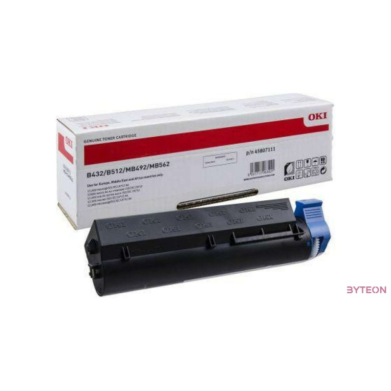 OKI 45807111 (B432/B512/MB492/MB562) - Fekete