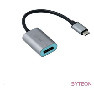 i-tec Metal C31METALDP60HZ video átalakító kábel 0,15 M USB C-típus Display Port Szürke, Türkizkék