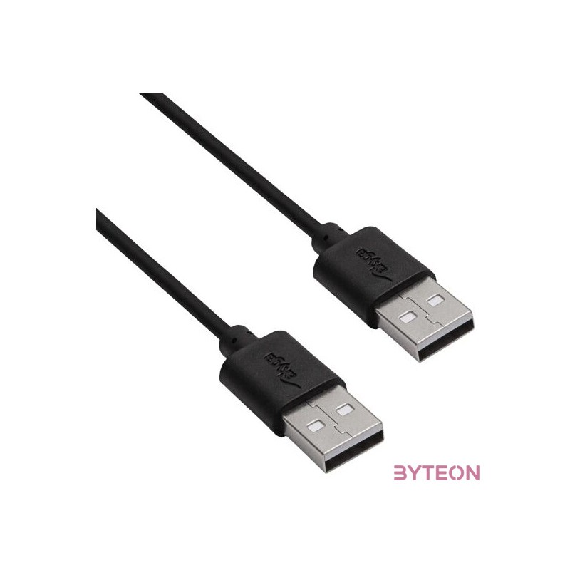 Akyga AK-USB-11 USB kábel 1,8 M USB 2.0 USB A 2 x USB A Fekete