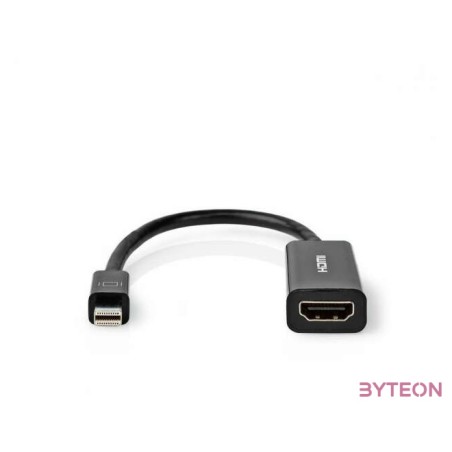 Nedis CCGT37650BK02 video átalakító kábel 0,2 M Mini DisplayPort HDMI Fekete
