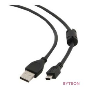 Gembird 1.8m USB 2.0 A,mini-USB USB kábel 1,8 M USB A Mini-USB B Fekete