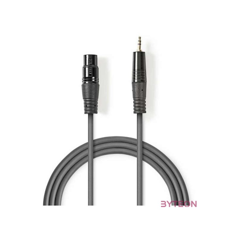 Nedis COTH15320GY10 audio kábel 1 M XLR (3-pin) Szürke