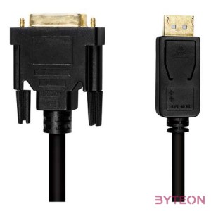 LogiLink CV0131 video átalakító kábel 2 M DisplayPort DVI Fekete