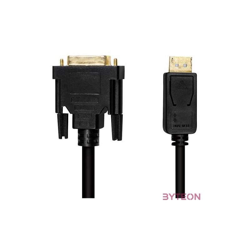 LogiLink CV0131 video átalakító kábel 2 M DisplayPort DVI Fekete