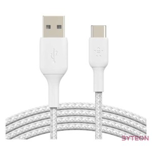 Belkin CAB002BT2MWH USB kábel 2 M USB A USB C Fehér