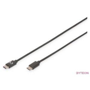 Digitus AK-300138-030-S USB kábel 3 M USB 2.0 USB C Fekete