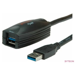 ROLINE USB 3.0 Active Repeater USB kábel 5 M USB A Fekete