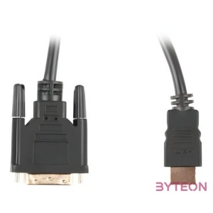 Lanberg CA-HDDV-20CU-0018-BK video átalakító kábel 1,8 M HDMI A-típus (Standard) DVI-D Fekete